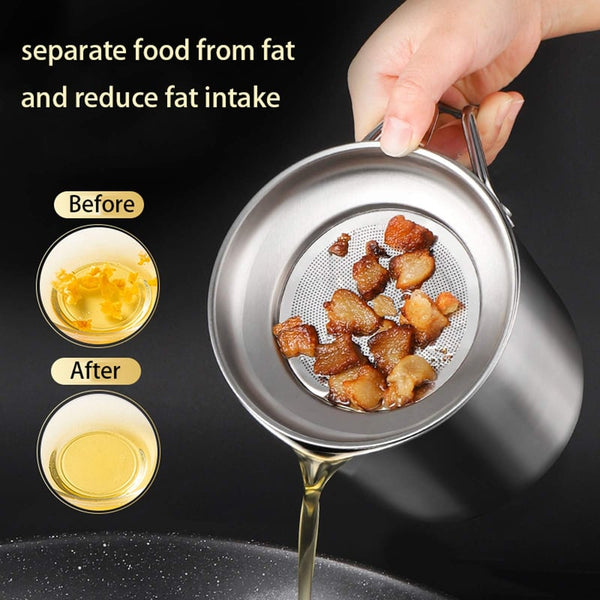 RAMZAN Hot Sale - Stainless Steel Oil Filter Pot